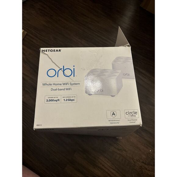 NETGEAR Orbi RBK12-100nas Whole Home Dual Band Wi-Fi Sys Store Display FREE SHIP - Picture 1 of 5
